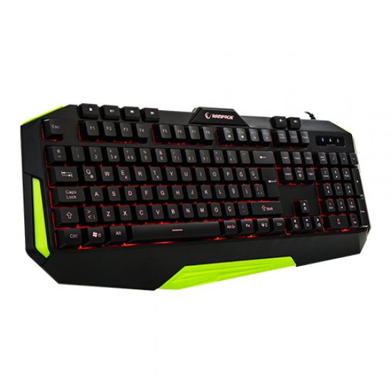 RAMPAGE KB-RX7 ALPOR Usb/Q Yeşil 3 Renk Aydınlatmalı Gaming Klavye RAMPAGE KB-RX7 ALPOR Usb/Q Yeşil 3 Renk Aydınlatmalı Gaming Klavye