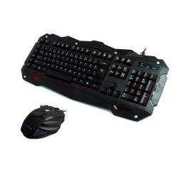 Rampage KM-R1 Q Usb Siyah Kablolu Multimedya Gaming Klavye Mouse Set 3 Farklı Ledli Makrolu Gaming 111 Tuşlu Klavye