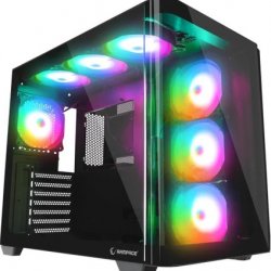 RAMPAGE LOOPY PLUS 950W 80+ TEMPERLI CAM 7X12CM RGB FAN GAMING ATX KASA SIYAH