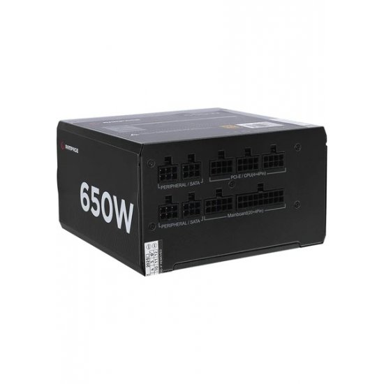 RAMPAGE MATE M650-80PB 650W 80+ 12CM FANLI FULL MODULER PSU (SİYAH)