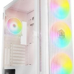 RAMPAGE PROLIX 650W 80+ Mesh Panel Temper Camlı + Argb Fanlı GAMING ATX KASA BEYAZ