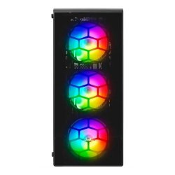 RAMPAGE REDSKY 700W 80Plus Bronze Tempered Glass pencereli Siyah 4x120mm RGB FANLI Gaming Kasa