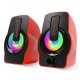RAMPAGE RMS-G7 FALSETTO 1+1 6 W USB 5V RGB LEDLI Kırmızı Hoparlör RAMPAGE RMS-G7 FALSETTO 1+1 6 W USB 5V RGB LEDLI Kırmızı Hoparlör