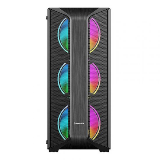 RAMPAGE SAILOR Temper 600W 80+ Bronze 4x120mm RGB FANLI Gaming Kasa