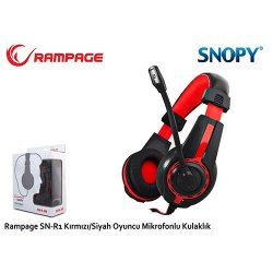 Rampage SN-R1 Gaming Mikrofonlu Kulaklık Siyah/Kırmızı