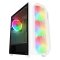 RAMPAGE ZUKO 600W 80+ Mesh Panel 4x RAINBOW 14CM FANLI GAMING ATX KASA BEYAZ
