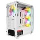 RAMPAGE ZUKO 600W 80+ Mesh Panel 4x RAINBOW 14CM FANLI GAMING ATX KASA BEYAZ