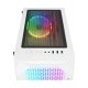 RAMPAGE ZUKO 600W 80+ Mesh Panel 4x RAINBOW 14CM FANLI GAMING ATX KASA BEYAZ