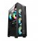 REVENGE NIGHT HUNTER 600W TEMPERLI CAM SIYAH 4 x RGB FANLI Atx Kasa
