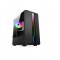 REVENGE SPIRIT 400W TEMPERLI CAM SIYAH Rainbow RGB Fan Atx Kasa