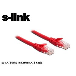 S-LINK SL-CAT601RE Cat6 Utp ( 1 Metre ) Kırmızı Patch Kablo