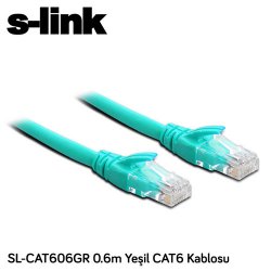 S-LINK SL-CAT606GR Cat6 Utp ( 0.60 Cm ) Yeşil Patch Kablo