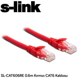 S-LINK SL-CAT606RE Cat6 Utp ( 0.60 Cm ) Kırmızı Patch Kablo
