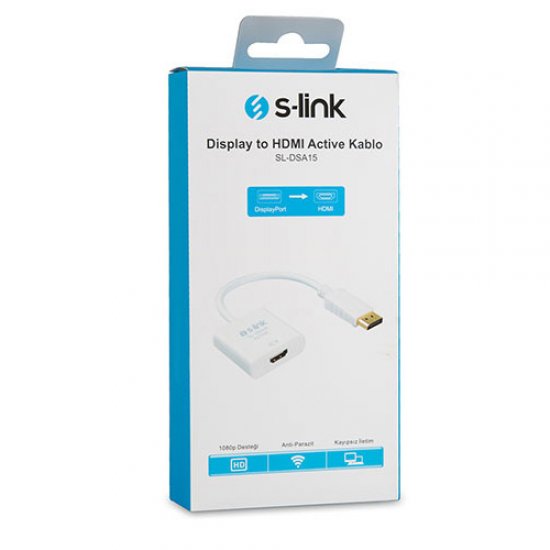 S-LINK SL-DSA15 Display TO HDMI Aktif Dönüştürücü