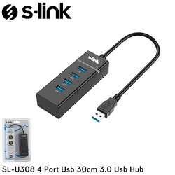S-LINK SL-U308 4 Port Usb 3.0 Çoklayıcı Hub