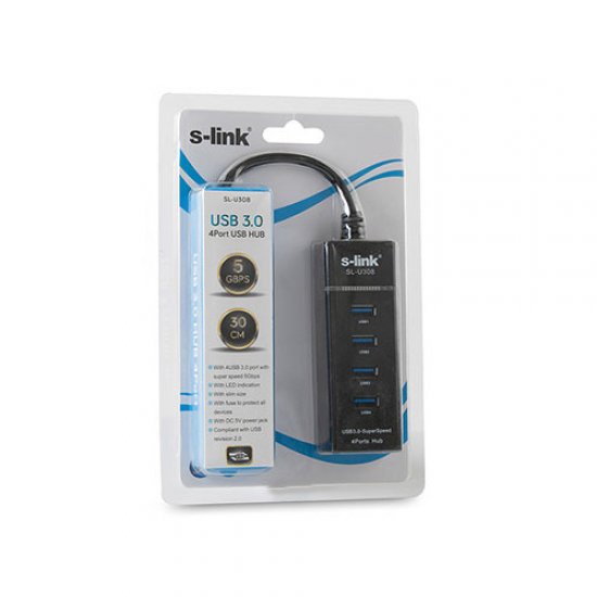 S-LINK SL-U308 4 Port Usb 3.0 Çoklayıcı Hub