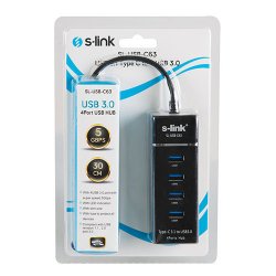 S-LINK SL-USB-C63 4 Port Usb 3.0 TYPE C