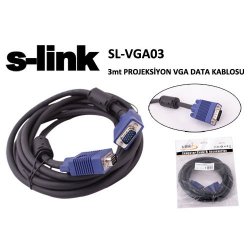 S-LINK SL-VGA17 E/E ( 3 Metre ) VGA Görüntü Kablosu