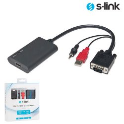 S-LINK VHC20 SL-VHC20 VGA to HDMI Çevirici Kablo