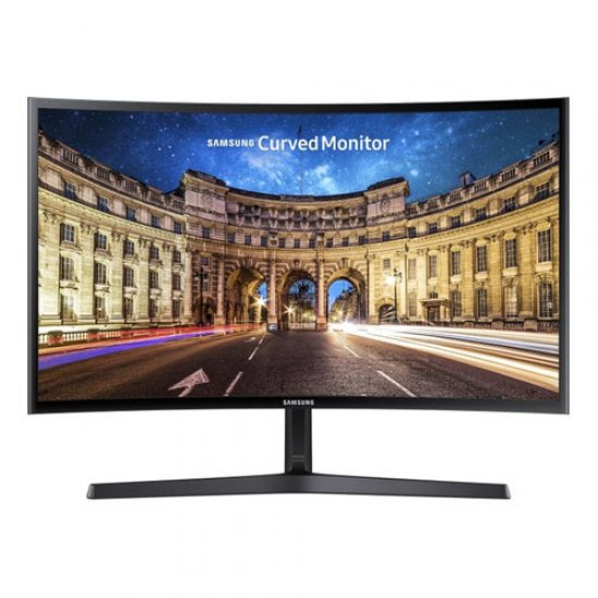 SAMSUNG 23,5 LC24F396FHMXUF 4Ms VGA HDMI Curved Led Monitör Parlak Siyah