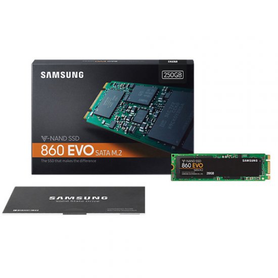 SAMSUNG 860 Evo 250GB SSD M.2 550/500 MZ-N6E250BW SAMSUNG 860 Evo 250GB SSD M.2 550/500 MZ-N6E250BW