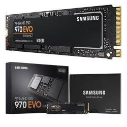 SAMSUNG 970 Evo 500GB SSD M.2 PCIE 3200/1800 MZ-V7E500BW