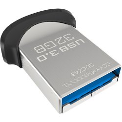 SANDISK 32GB ULTRA FIT Siyah Usb 3.0 Flash Disk SDCZ43-032G-G46
