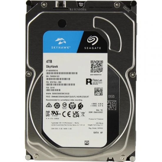 SEAGATE 3.5 SKYHAWK 4TB 5900RPM 256MB SATA3 Güvenlik HDD ST4000VX016 (7/24) (3 YIL DİST. GARANTİLİ)