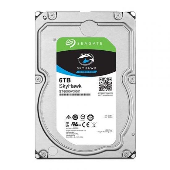 SEAGATE 3.5 SKYHAWK 6TB 5900RPM 256MB SATA3 Güvenlik HDD ST6000VX001 (7/24) SEAGATE 3.5 SKYHAWK 6TB 5900RPM 256MB SATA3 Güvenlik HDD ST6000VX001 (7/24)