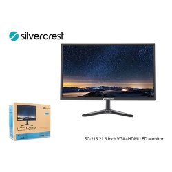 Silver Crest 21.5 SC-215 1 MS 60 Hz VGA+HDMI Led Monitör Siyah