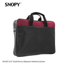 Snopy DR-650 15,6 Kumaş Siyah/Kırmızı Notebook Çantası