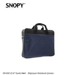 Snopy DR-650 15,6 Kumaş Siyah/Mavi Notebook Çantası