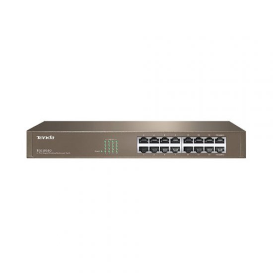 TENDA 16 Port TEG1016D 10/100/1000 Gigabit Rack Mountable Switch