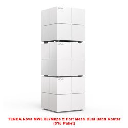 TENDA Nova MW6 867Mbps 2 Port Mesh Dual Band Router (3lü Paket)