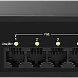 TENDA SG106PC 6 Port 10/100/1000 4 x PoE + 2 x Uplink PoE Gigabit Switch Metal Kasa