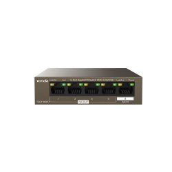 TENDA TEG1105PD 5 Port 4 PORT POE+ 1 PORT POE+ IN 10-100-1000 ÇELIK KASA RACK MOUNT Switch (Adaptörsüz)