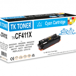 TK TONER TK CF411X MAVİ (410AX)-YÜKSEK KAPASİTE TONER 5K