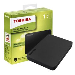 TOSHIBA 2.5 CANVIO BASIC 1TB USB 3.0 Harici Disk SİYAH HDTB410EK3AA
