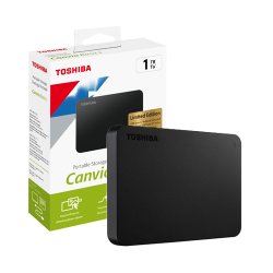 TOSHIBA 2.5 CANVIO BASIC 1TB USB3.2 GEN1 + TYPE-C ADAPTÖR Harici Disk SİYAH HDTB410EK3AB