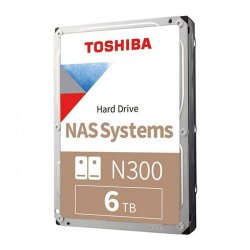 TOSHIBA 3.5 N300 6TB 7200RPM 128MB SATA3 NAS HDD HDWG460UZSVA