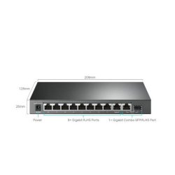 TP-LINK 10 Port TL-SG1210MPE 10/100/1000 Web Yönetilebilir 8x PoE + 1x Combo SFP Switch (123W)