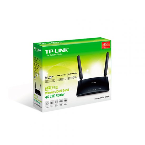 TP-LINK ARCHER-MR200 733Mbps 4 Port Kablosuz-Ethernet 3G/4G Dual Band Sim Kartlı Router
