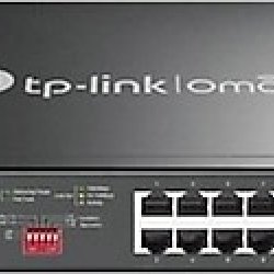 TP-LINK OMADA 16 Port DS1018GMP 10/100/1000 2x SFP PoE Switch (250W) (Siyah Çelik Kasalı)