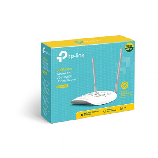 TP-LINK TD-W9960 300Mbps 4 Port Kablosuz+Ethernet Vpn VDSL2 / ADSL2/2+ Modem Router