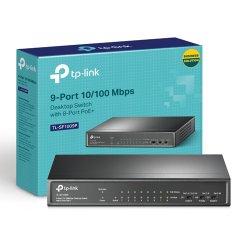 TP-LINK TL-SF1009P 9 Port 10/100 8x PoE+ , 1x Uplink PoE Switch (65W)