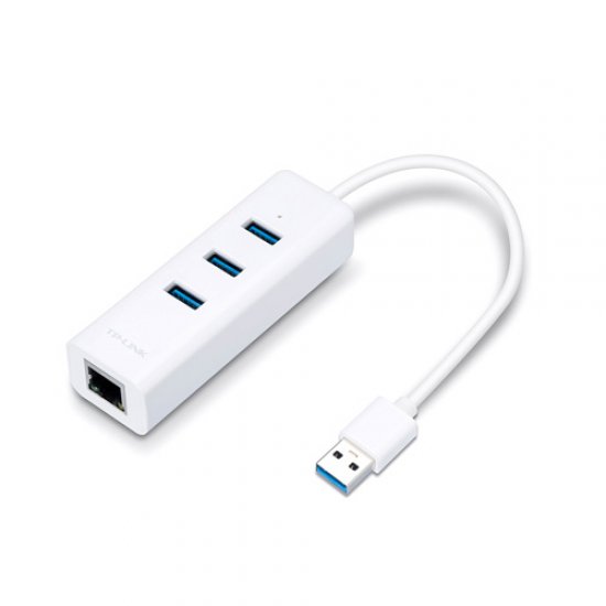 TP-LINK UE330 3 Port Gigabit Ethernet Girişli Usb 3.0 Çoklayıcı Hub