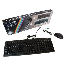 Trilogic COM-001 Q Ps/2 Siyah Multimedya Klavye/Mouse Set