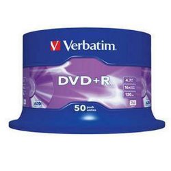 VERBATIM 16X 4.7GB 50 li Cakebox DVD+R 120min Boş Dvd