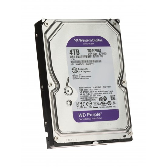 WD 3.5 PURPLE 4TB 5400RPM 256MB SATA3 Güvenlik HDD WD44PURZ (7/24)