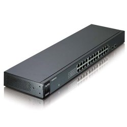 ZYXEL 24 Port GS1100-24 10/100/1000 Mbps 2x SFP Gigabit Switch